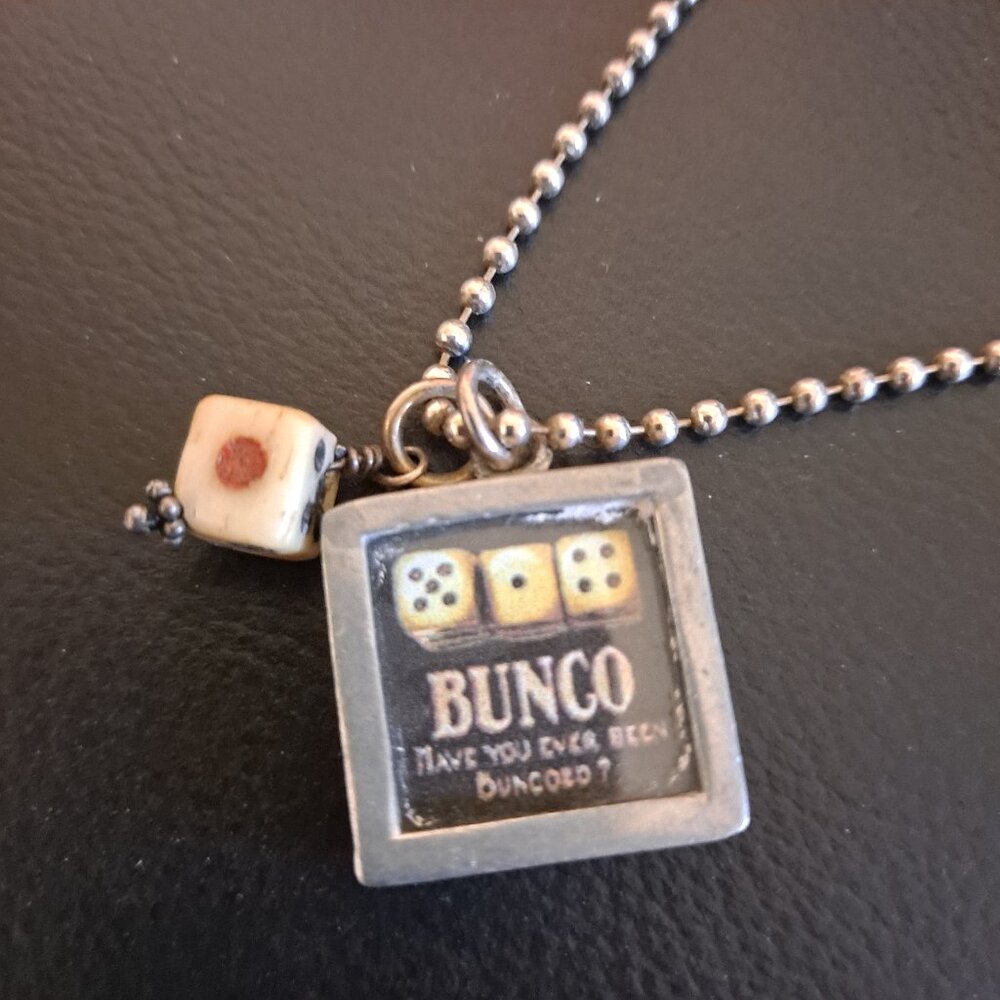 Handcrafted Silver BUNCO Necklace